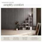 TecTake Acoustic Wall Panels - wood effect, thick felt, easy to install - Light Gray Oak, Set of 2