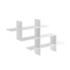 Decortie Wall-mounted Floating Shelf 22X150X82Cm Particleboard, White