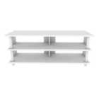 Decorotika Pueblo 120 Cm Wide Tv Stand Tv Console Tv Unit Storage With Open Shelves - White