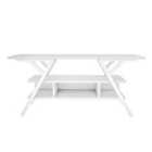 Decorotika Minerva Decorative Tv Unit Tv Stand Tv Stand Storage With Open Shelves - White