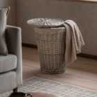 Crossland Grove Riverbed Lined Laundry Basket Natura