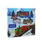 Festive 13 Piece Christmas Train Set With Lights And Music (Battery Operated)