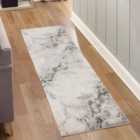 Essence Living Room Area Rug Oragnic Abstract Design Contemporary Hallway Runner- Grey 60X220