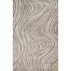 Hamilton Modern Metallic Sheen Area Rug - Marble Inspired Design Mocha 120Cm X 170Cm