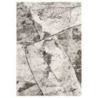 Eleanor Modern Embossed Contemporary Living Room Area Rug - Slate Design Rug Mocha 160Cm X 230Cm