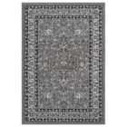 Obsidian Modern Low Pile Area Rug - Classical Traditional Design Grey Rug Grey 120Cm X 170Cm