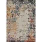 Aress Washable Modern Living Room Area Rug -low Pile Abstract Design Muti Rug Multi Colour 160Cm X 230Cm