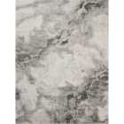 Essence Living Room Area Rug Oragnic Abstract Design Contemporary Hallway Runner- Grey 160X230