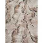 Essence Living Room Area Rug Oragnic Abstract Design Contemporary Hallway Runner- Terracotta 200X290