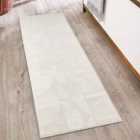 Hamilton Modern Sheen Area Rug - Abstract Motif Geometric Lines Design Cream 60Cm X 220Cm