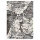 Eleanor Modern Embossed Contemporary Living Room Area Rug - Slate Design Rug Grey 160Cm X 230Cm