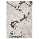 Eleanor Modern Embossed Contemporary Living Room Area Rug - Abstract Design Rug Mocha 80Cm X 150Cm