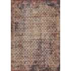 Aress Washable Modern Living Room Area Rug -low Pile Lattice Design Muti Rug Multi Colour 120Cm X 170Cm