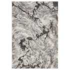 Eleanor Modern Embossed Contemporary Living Room Area Rug - Abstract Design Rug Grey 160Cm X 230Cm