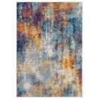 San Marino Modern Living Room Area Rug - Low Pile Abstract Design Muti Coloured Multi Colour 120Cm X 170Cm