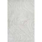 Hamilton Modern Metallic Sheen Area Rug - Marble Inspired Design Silver 200Cm X 290Cm