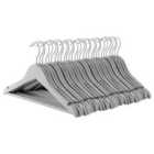 Wooden Children's Coat Hangers - Grey - Pack Of 30