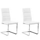Beliani Set Of 2 Dining Chairs Vermont Black