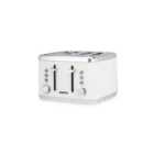 GEEPAS 4 Slice Toaster Arcus in White