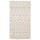 Livabliss Nour Shaggy Geometric Plush Pile Cream Beige Area Rug (80 x 150 cm)