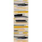 Livabliss Anais Scandi Modern Mustard/Ivory Runner Rug (80 x 220 cm)