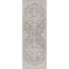 Livabliss Lou Vintage Oriental Boho Charcoal Runner Rug (80 x 220 cm)