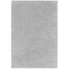 Livabliss Claire Shaggy Solid Color Plush Pile Grey Area Rug (120 x 170 cm)