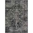Livabliss Juliette Vintage Oriental Boho Black Area Rug (160 x 220 cm)