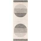Livabliss Enso Scandi Geometric White/Black Area Rug (80 x 150 cm)
