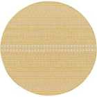 Livabliss Mimi Round In- & Outdoor Global Saffron/Beige Area Rug (160 x 160 cm)