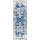 Livabliss Juliette Vintage Oriental Boho Navy Runner Rug (80 x 220 cm)