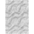 Livabliss Marina Shaggy Solid Color Plush Pile Grey Area Rug (160 x 213 cm)
