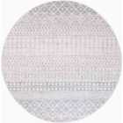 Livabliss Mila Round Scandi Geometric Light Grey/White Area Rug (160 x 160 cm)