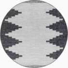 Livabliss Rubal Round In- & Outdoor Modern Black Area Rug (160 x 160 cm)