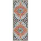 Livabliss Wren Vintage Oriental Boho Bright Orange Runner Rug (80 x 220 cm)