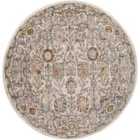 Livabliss Amira Round Vintage Oriental Boho Burnt Orange Area Rug (160 x 160 cm)