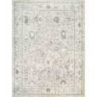 Davina Becki Owens x Livabliss Vintage Oriental Boho Light Grey Area Rug (160 x 213 cm)