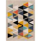 Livabliss Delaney Scandi Geometric Taupe Area Rug (160 x 220 cm)