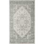 Livabliss Farah Vintage Oriental Boho Grey/White Area Rug (80 x 150 cm)