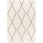 Livabliss Juno Shaggy Modern Plush Pile Ivory Area Rug (160 x 213 cm)