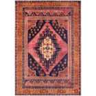 Livabliss Valentina Machine Washable Traditionnal Boho Coral Area Rug (160 x 220 cm)