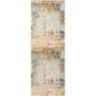 Livabliss Bellatrix Abstract Modern Marble Mustard Runner Rug (80 x 220 cm)