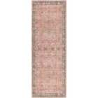 Livabliss Peyton Machine Washable Traditionnal Boho Burnt Orange Runner Rug (80 x 220 cm)