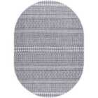 Livabliss Mimi Oval In- & Outdoor Geometric Black Area Rug (160 x 220 cm)
