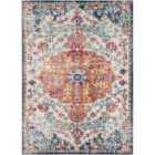 Livabliss Lou Vintage Oriental Boho Saffron/Navy Area Rug (160 x 220 cm)