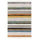 Livabliss Luciana Shaggy Modern Boho Plush Pile Cream Area Rug (160 x 213 cm)