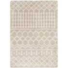 Livabliss Nour Shaggy Geometric Plush Pile Cream Beige Area Rug (160 x 220 cm)