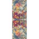 Livabliss Amaya Abstract Modern Marble Saffron Runner Rug (80 x 220 cm)