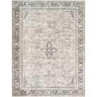 Darling Becki Owens x Livabliss Machine Washable Oriental Boho Warm Grey/Khaki Area Rug (200 x 275 cm)