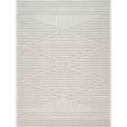 Livabliss Mitsuko In- & Outdoor 3D High & Low Pile Textured White Area Rug (200 x 275 cm)
